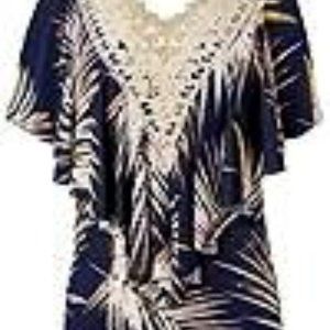 Palm Print Trendy Venus Top